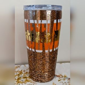 Cleveland Browns Sparkly Tumbler